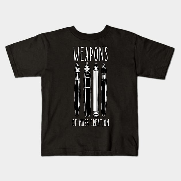 Weapons of Mass Creation Kids T-Shirt by TeeNoir